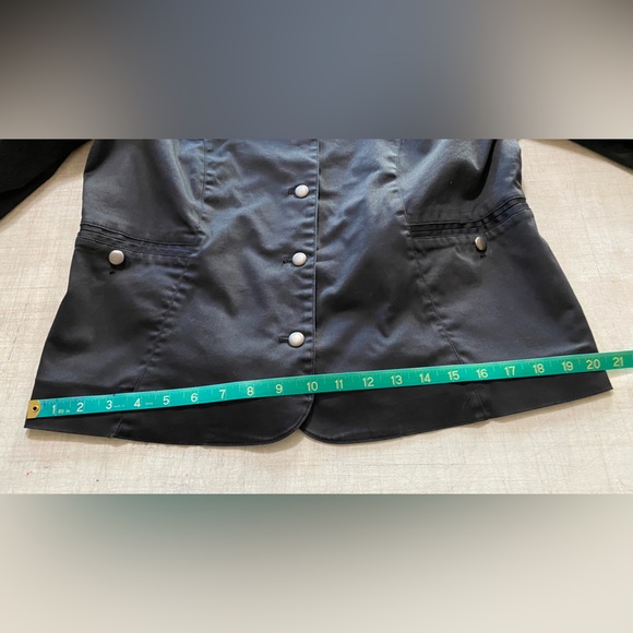 Attention women’s black button up jacket size 16 two button front pockets - Picture 9 of 11